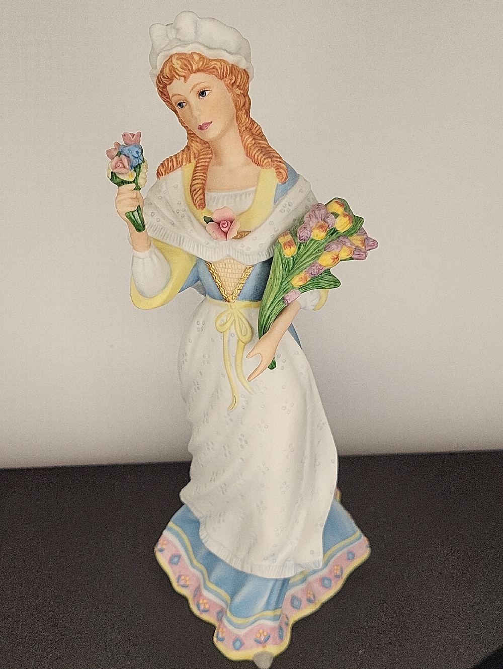 Vintage 1990 Lenox French Flower Maiden Porcelain Figurine
